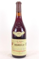 barolo fontanafredda la rosa grand cru (capsule cire cassée) rouge 1967 - Italie