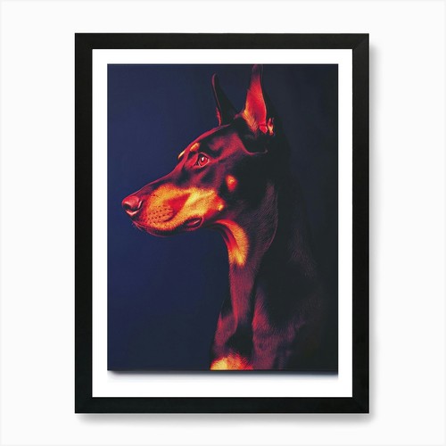 Doberman generata wall - doberman.,