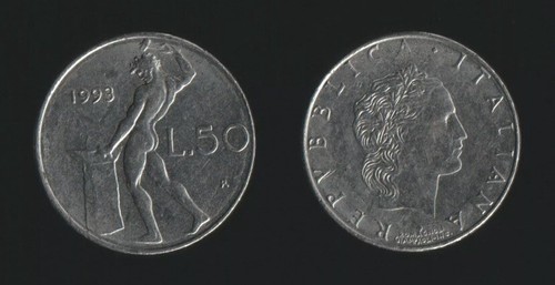 Italia repubblica moneta 50 - italia,