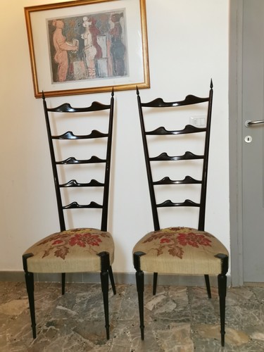Coppia sedie chiavarine - coppia, di