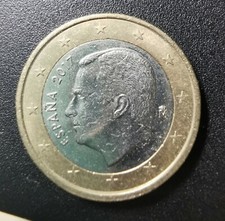 Moneta 1 euro della Spagna del 2017