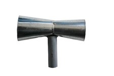 ATTREZZO RACCOGLI FICHI D'INDIA  ZINCATO TIPO PESANTE S/MANICO ARTIGIANALE