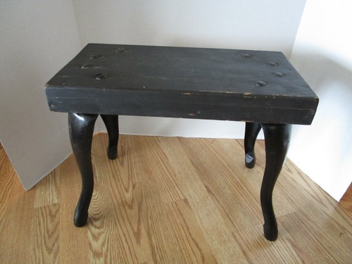 Sgabello panca rustica vintage