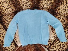 Maglione lana azzurro - maglione,