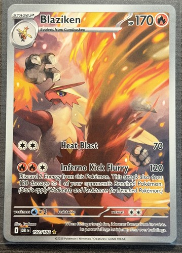 Carta pokemon blaziken 192 182 - carta,