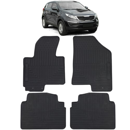 Tappetini auto gomma - gomma, neri