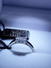 anello oro bianco 18 kt donna