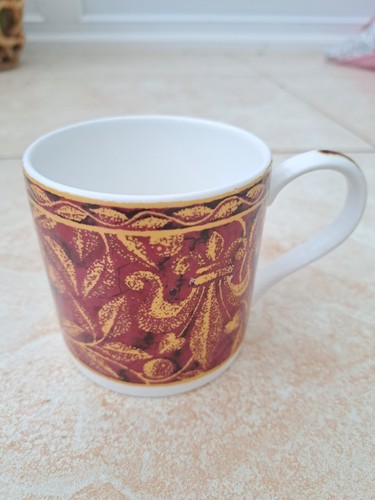 Tazza broccato bordeaux