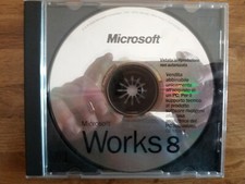 MICROSOFT Works 8 - con Certificato di Autenticità - 2003 - Software Vintage