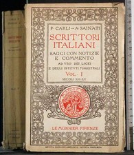 SCRITTORI ITALIANI. VOL I