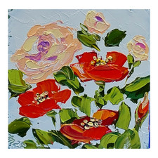 Papaveri dipinto olio