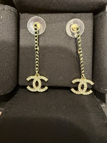 Orecchini chanel oro - chanel, cristallo