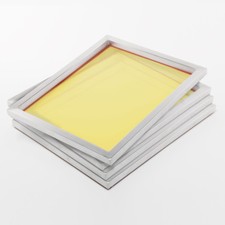 4x 100T Cornice Setaccio 78x61cm A2 + Telaio Alluminio per Grafico Serigrafia