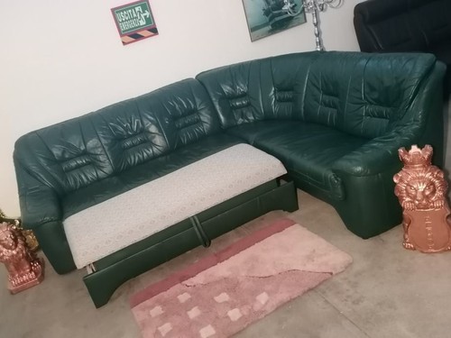 Divano letto angolare - angolare, pelle