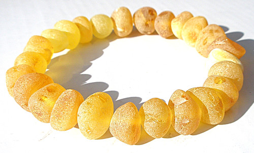 Bracciale ambra baltica grezza