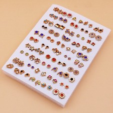 50 paia orecchini a perno in