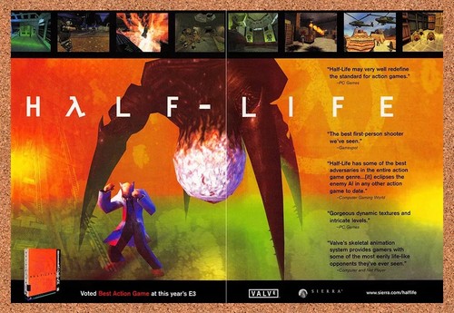 Half life 1998 pubblicità - half-life, pc