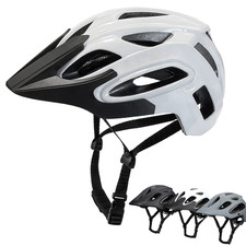 Casco Bici Adulto Mountain Bike Casco Grande Misura 58-62cm Nero Bianco POC