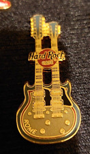 SPILLA PIN Hard Rock Cafe  MINIPin ROME DOUBLE NECK GUITAR  RARO