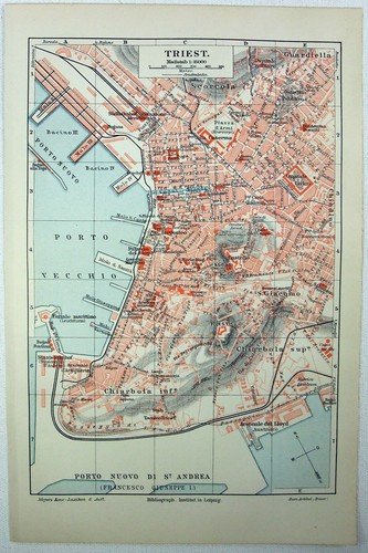 Trieste italia mappa - trieste,,