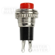 PULSANTE MOMENTANEO DA PANNELLO 10mm NORMALMENTE APERTO  1P1T - 2 PEZZI