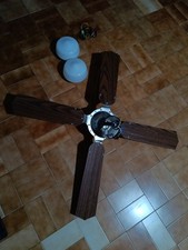 Ventilatore a Soffitto Zephir con Palein Legno e Luce