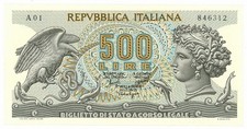 500 LIRE BIGLIETTO DI STATO