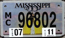 TARGA Moto USA Originale MISSISSIPPI "Faro" americana chopper raduno Harley HD 