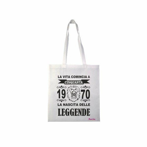 Borsa poliestere 36x40 scritta - 36x40,