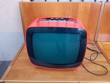 TV Vintage Indesit Mod. 136 A01 Portatile Anni '70 - Rosso - Funzionante