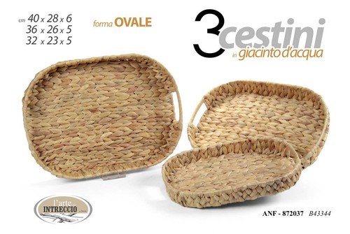 Set cestini giac acq ovale - set,