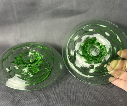 Portacandele vetro verde set - portacandele,
