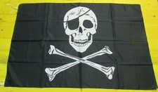 Bandiera Pirati Teschio 136x87cm Skull Crossbone Pirate Flag Sparrow Caraibi -S1