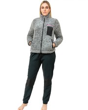 Tuta Donna in Pile Sherpa Calda Invernale – Effetto Agnellato con Zip - Lotto