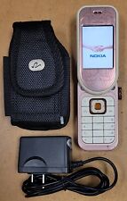 Nokia 7373 - telefono internazionale rosa (sbloccato) super raro - in bundle/LEGGI
