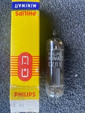 1951/s ez81 6ca4 u709 Philips/mullard B code first type D getter nos nob new 