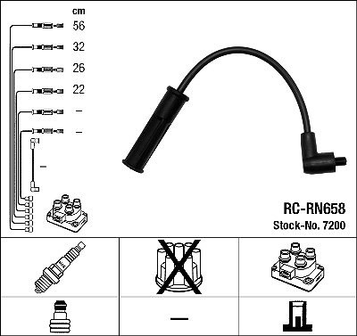 Set cavi candela ngk - set, per