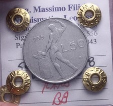 NL* ITALIA Repubblica 50 LIRE VULCANO 1958 RARA BB Perizia Filisina Massimo