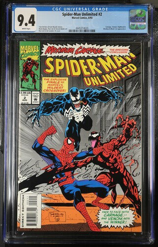 Spider man unlimited cgc 4 - unlimited, 9.4