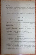 REGIO DECRETO MODIFICA