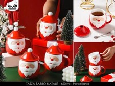 TAZZA BABBO NATALE C/BERRETTO