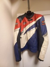 Giubbotto moto in pelle con