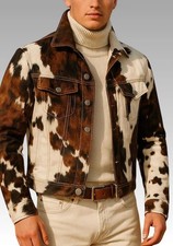 Giacca uomo western in pelle