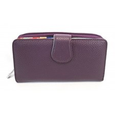 Portafoglio Donna In pelle martellata Il Borsaro  Viola D-116