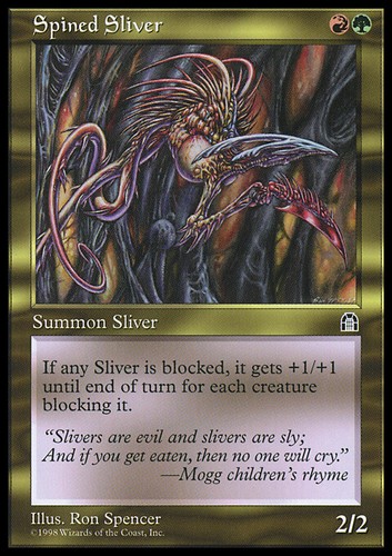 Mtg spined sliver english - mtg,