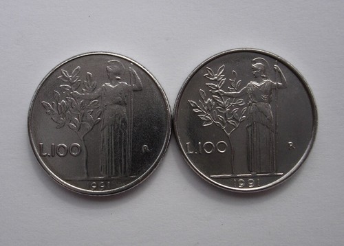 Variante 100 lire 1991 fdc - 1991,
