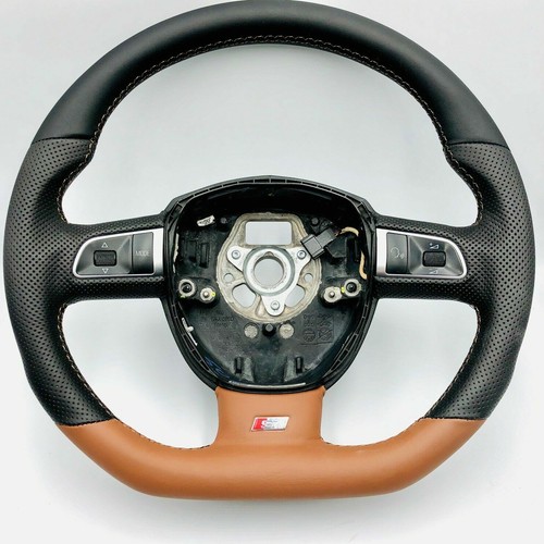 Volante appiattito pelle - appiattito, in