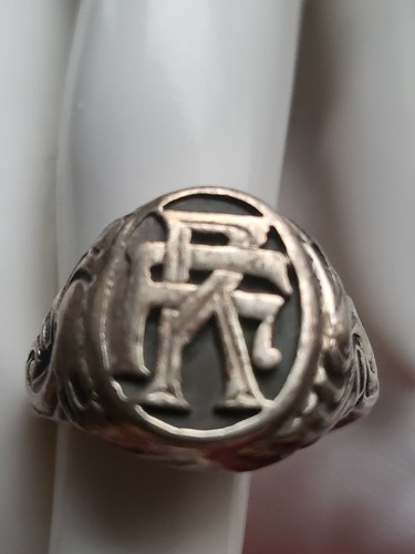 Anello vintage sigillo argento