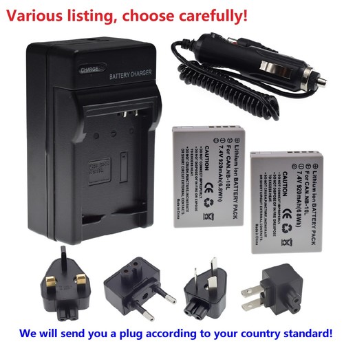 10l batteria caricatore - nb-10l,