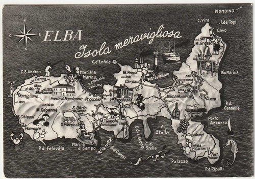 Elba livorno cartolina - -,